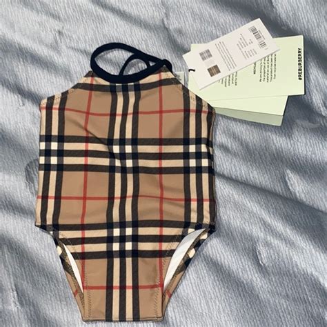 baby burberry swim|baby girl burberry bathing suit.